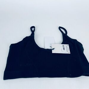 SEAM DETAIL RIB BRALET black